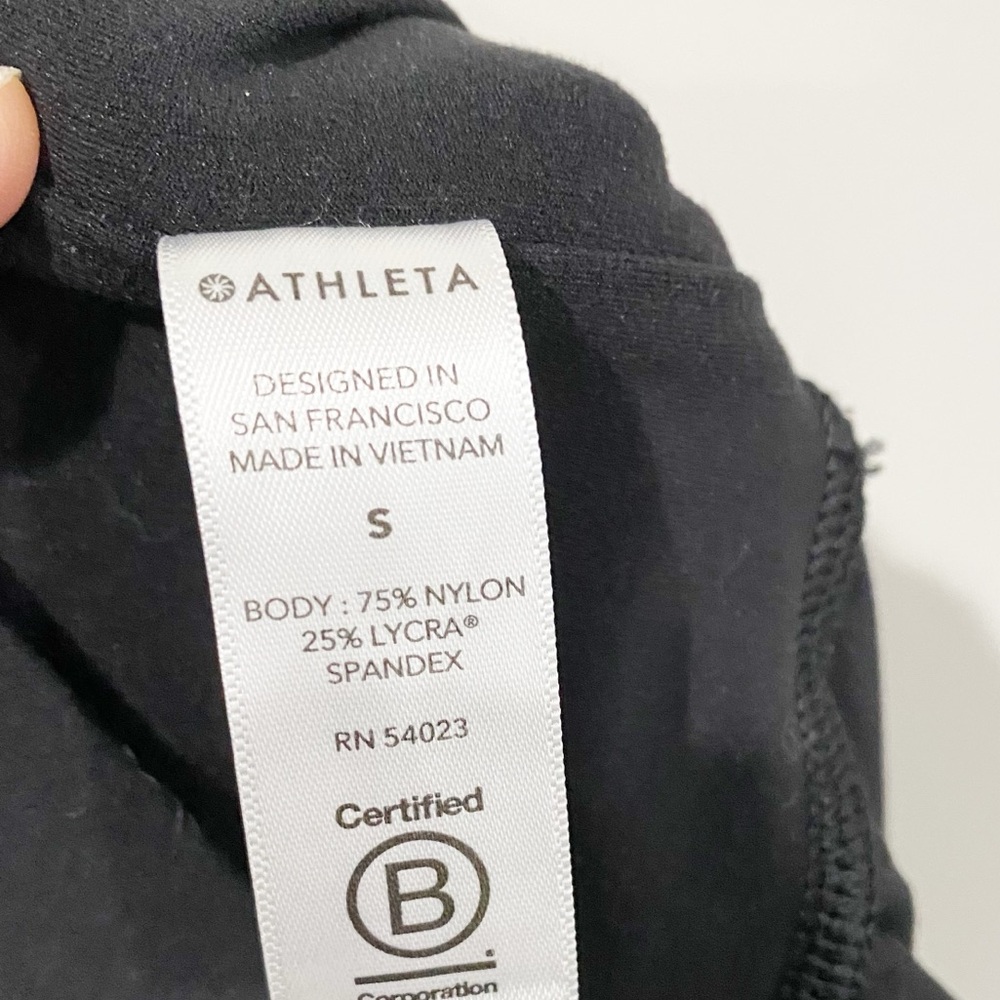 ATHLETA Salutation Jogger High Rise Powervita Black Athleisure Active Size Small - Picture 10 of 12